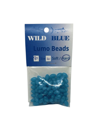 Wild Blue Hard Lumo Beads Blue